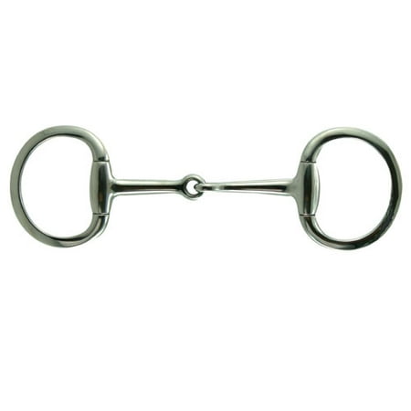 - Coronet Flat Ring Eggbutt Snaffle Bit - 4 1/2