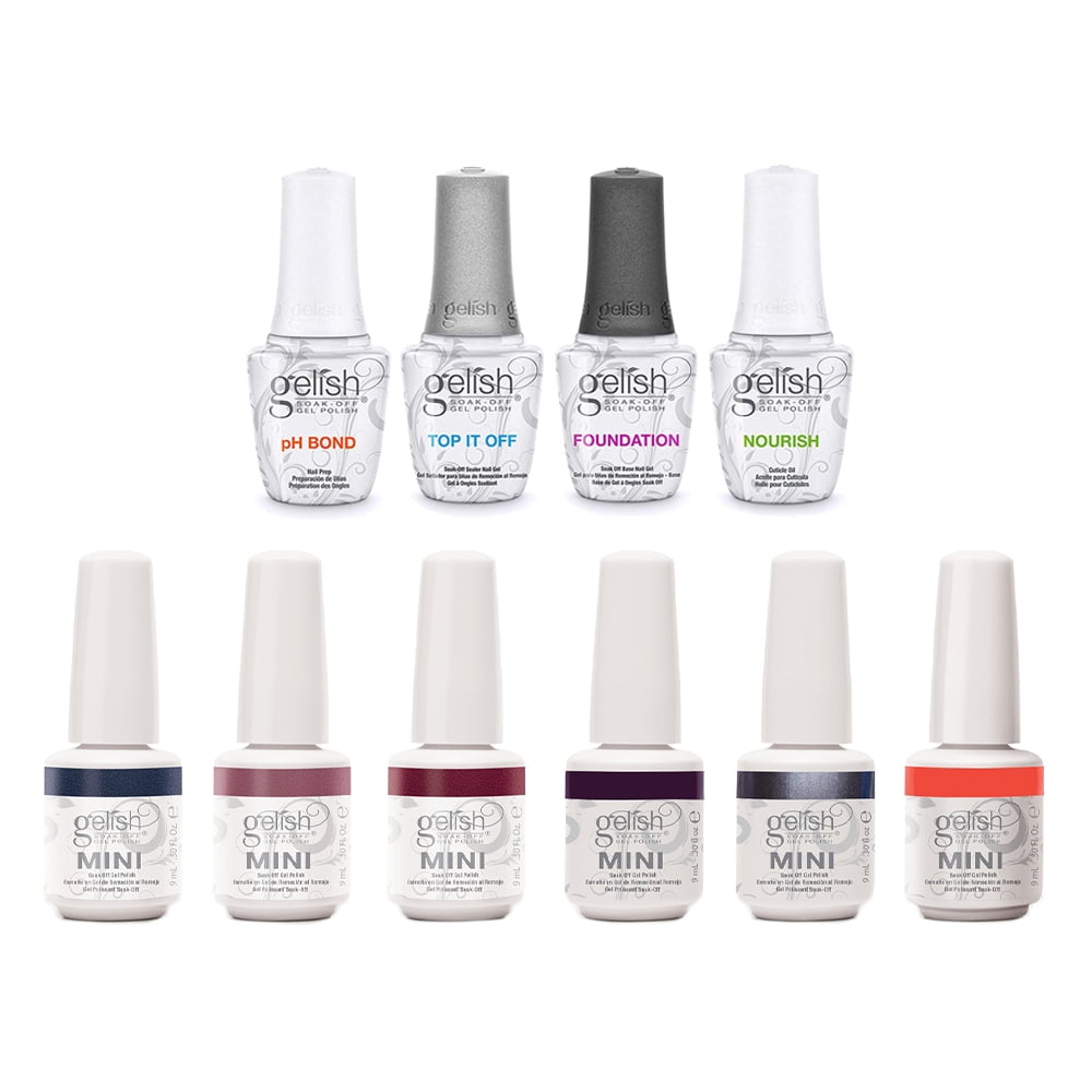Gelish 15 mL Soak Off Gel Nail Polish Kit & 9 mL Soak Off Gel Nail