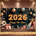 thumbnail image 4 of Decorative Design New Year Banner Festive Theme Celebration Banner for Holiday Event Indoor Decoration Party Backdrop, 4 of 5