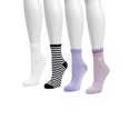 thumbnail image 3 of MUK LUKS Women's Dream Step Quarter Crew Socks, 4 Pair Pack, 3 of 5