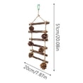 thumbnail image 3 of Natural Wooden Parrot Nesting with Climbing Ladder and Scratch for Small Pet Birds, 3 of 7