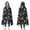 Black Tarot Moon, variant on Wearable Blanket,Black Tarot Moon Moth Pattern Hooded Wearable Flannel Blanket for Adults & Teens,Winter Poncho Shawl Wrap Cape Cozy Anti-Pill,50"x60"