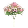 thumbnail image 1 of 7 manojos de flores artificiales para decoración de bodas Rosa claro, 1 of 9