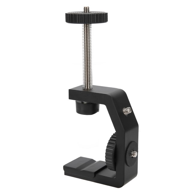 Aluminum Clamp Camera Mount Stand 1/4in Screw, AntiRust, Universal Interface, Shock Absorption, Desktop Light Stand Use For Phones, Sports, Mirrorless Cameras