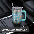 thumbnail image 7 of Stylish Dog Pattern Travel Mug - 40oz Leakproof Tumbler with Straw & Handle - Ideal Gift for Women Who Love Puppies, 7 of 7