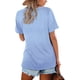 thumbnail image 3 of Camiseta Básica Lunivop para Mujer, Manga Corta, Cuello en V, 3 of 4