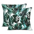 thumbnail image 2 of Oussum Housses de Coussin Décoratives pour la Maison en Coton à Impression Numérique avec Fermeture Éclair Taies d'Oreiller Décoratives Feuille Tropicale Ensemble de 5, 2 of 5