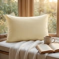 thumbnail image 5 of Unique Bargains Cotton Envelope Closure Pillowcases 2 Pack Wrinkle Resistant Bedding Beige, 5 of 5