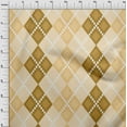 thumbnail image 4 of oneOone Georgette Viscose Dark Mustard Fabric Argyle Fabric For Sewing Printed Craft Fabric By The Yard 42 Inch Wide, 4 of 4