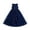 BU1-3, variant on Girls Elegant Solid Color Neck Sleeveless Fitted Dress Summer Casual Party Wear