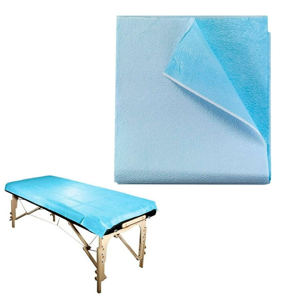 Disposable Stretcher Sheets, Tissue/Poly Table Covers, 50 Count, 40 x 90 in