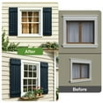 thumbnail image 3 of Barara King Window Shutters with Premium Board and Batten, Plantation Shutters with Two Horizontal Rails and Easy Mount for Farmhouse, Home Office, Living Room, Bedroom, Blue(14"*25"), 3 of 9