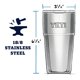 thumbnail image 3 of Pinta reutilizable para fiestas YETI Rambler, apilable, 470 ml, 3 of 7