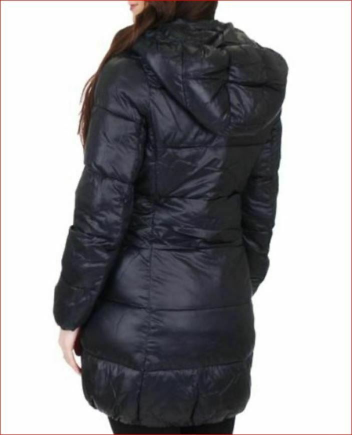 Juicy Couture Jet Black Glossy Puffer Coat - Women, Best Price and Reviews