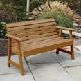 thumbnail image 4 of Highwood Furniture Weatherly Garden Bench 4ft-Finish:Weathered Acorn,Size:64"L x 25"D x 35"H, 4 of 8