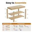 thumbnail image 6 of EDX 3 Tier Bamboo Shoe Rack Bench, 11.3'' x 27.6'' x 18'' Storage Seat Organizer with 286lb Capacity for Entryway,  Bedroom and Living Room,  Wood, 6 of 9