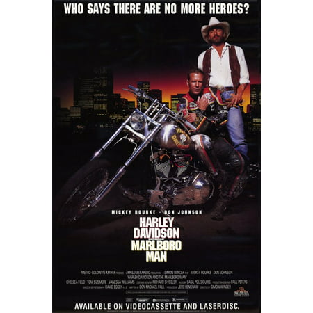  Harley Davidson and the Marlboro Man 1991 11x17 Movie 