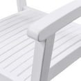 thumbnail image 2 of Vifah V1841SET4 Bradley Outdoor Wood Patio Stacking Table Dining Set, White Painted - 36 x 23 x 22 in. - 3 Piece, 2 of 4