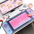 thumbnail image 3 of VEEkI Core Cat Ear Mouse Pad-Large Non-Slip Rubber Base Desk Pad-Easy Clean Laptop Desk Mat for Gaming, Writing, or Home Office Work, 3 of 8