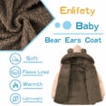 thumbnail image 6 of Aideaone Baby Toddler Winter Fleece Coat Boys Girls Cute Bear Ear Hooded Jackets with Pockets 6M-5T, 6 of 7