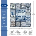 thumbnail image 6 of Best Bonus Dad Gifts, Funny Stepdad Gift from Daughter Son, Best Step Dad Ever Gifts, Happy Birthday Bonus Dad Gifts Idea, Step Dad Gifts for Birthday Christmas, Bonus Dad Blanket Gifts 80"X60", 6 of 6