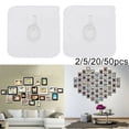 thumbnail image 3 of 2-50 Super Strong Self Adhesive Wall Hooks Photo Frame Clock Hanger Seamless, 3 of 4