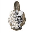 thumbnail image 5 of Sudadera con capucha y cremallera con estampado de calavera y hoz para hombre, sudaderas con estampado 3D geniales, sudaderas informales holgadas de manga larga para otoño, 5 of 5