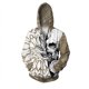 thumbnail image 4 of Sudadera con capucha y cremallera con estampado de calavera y hoz para hombre, sudaderas con estampado 3D geniales, sudaderas informales holgadas de manga larga para otoño, 4 of 4