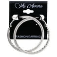 thumbnail image 2 of Mi Amore Hoop-Earrings Silver-Tone, 2 of 2