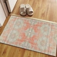 thumbnail image 5 of Red Rugs, Faded Rug, Medallion Rug, Boho Rugs, Turkish Rug, Bathroom Rug, Round Rug, 3D Printeds Rug, Kitchen Rug, Non-Slip Carpet, 2'x3' - 60x90 cm, 5 of 8