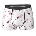thumbnail image 6 of Men's Boxer Briefs, Pink Cute Poodle Dog Crown Soft Comfy Mens Underwear Boxer Briefs Breathable With Widen Waist, 6 of 7