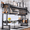 Black, variant on Dish Drying Rack, Large Stainless Steel Over The Sink 2 Tier Dish Rack with Cover for Kitchen (Black, Large 33.5" Length)