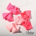 thumbnail image 4 of 8 Inch Grosgrain Bow for Women and Girls (Neon Pink), 4 of 5