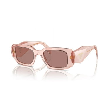 Prada Sunglasses PR17WS 19Q10D 49mm Transparent Peach / Light Brown Lens