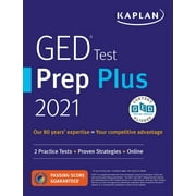Kaplan Test Prep: GED Test Prep Plus 2021 : 2 Practice Tests + Proven Strategies + Online (Paperback)