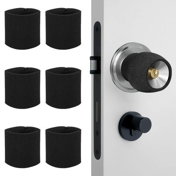 JTNero 4/6Pcs Round Door Handle Covers for Summer and Winter Silicone Door Handle Protector Anti-static Door Handle Protective Cover for Bedroom Kitchen