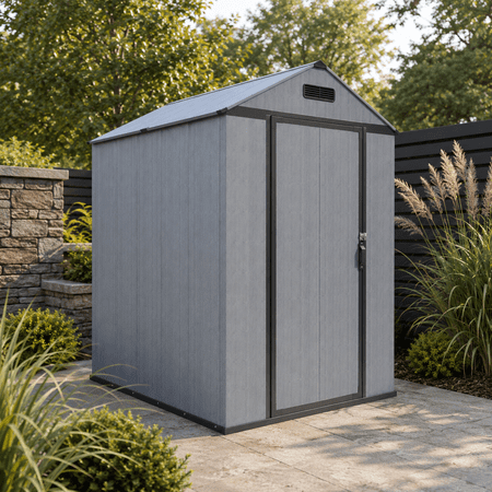 Pabima 4-Foot by 6-Foot Outdoor Storage Shed&comma; &dollar;280 &lpar;was &dollar;580&rpar; at Walmart