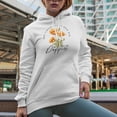 thumbnail image 2 of She Always Had to Stop for Roadside Poppies with a Hand Drawn Poppy Flowers Art Merch Gift, White Hooded Sweatshirt or Hoodie, Small, 2 of 5