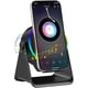 thumbnail image 1 of Altavoz bluetooth por inducción inalámbrica 5 en 1, soporte para móvil con sonido estéreo HD, luz ambiental y rotación 360°, compatible con iPhone, iPad y Android, 1 of 8
