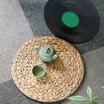 thumbnail image 2 of Manteles Individuales tejidos a mano, tapete de jacinto de agua Natural, aislamiento caliente, posavasos para mesa, almohadilla de decoración del hogar, 2 of 4