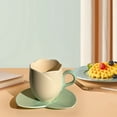 thumbnail image 3 of Kyusrd Ceramic Coffee Cup And Saucer Set Home Restaurant Tea Cup Flower Tea Cup, 3 of 5