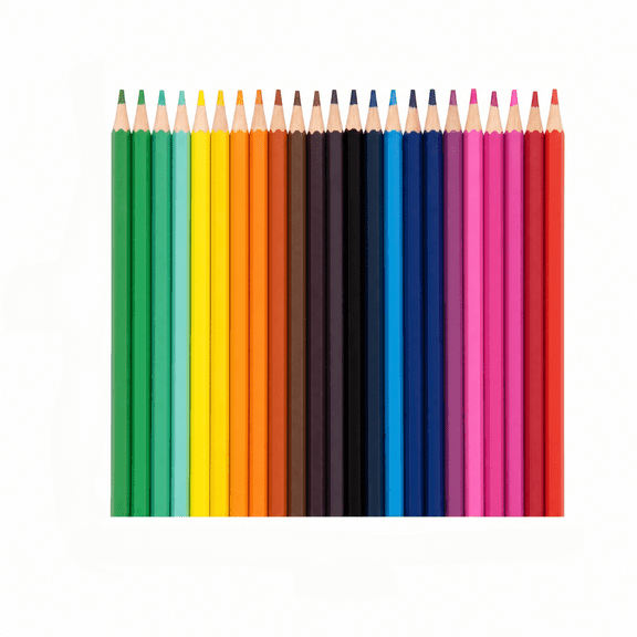 24 Count Colored Pencils for Kids, Teacher Supplies, Classroom Prizes, Back to School Supplies, Kids Party Favors