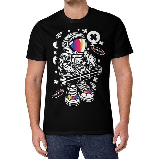 T-Shirt Homme Hip Hop Mode Urbaine Imprimé Rock Dessin Animé Manches Courtes Décontracté