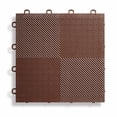 thumbnail image 2 of BlockTile B2US5230 Deck and Patio Flooring Interlocking Tiles Perforated Pack, Brown, 30-Pack, 2 of 4