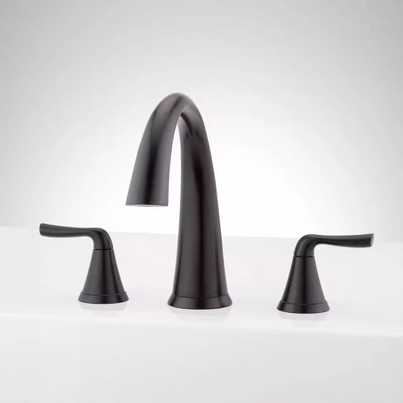 Signature Hardware 948683 Provincetown 3-Hole Roman Tub Faucet - - Black