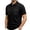 #02 Black 【Mix, Match & Rotate: Stock Up on Daily Colors】, variant on Men's Summer Solid Casual Shirt Tops Turndown Collar Short Sleeve Loose Fit Multi-Pocket Button Down Polyester Blend Breathable Quick Dry Fishing Hiking Workout Beach Vacation