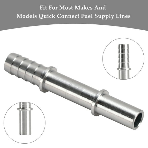 Quick Connect 3/8 Fuel Rail Hose To 3/8 Barb Adapter Fitting AN817-02-06BA