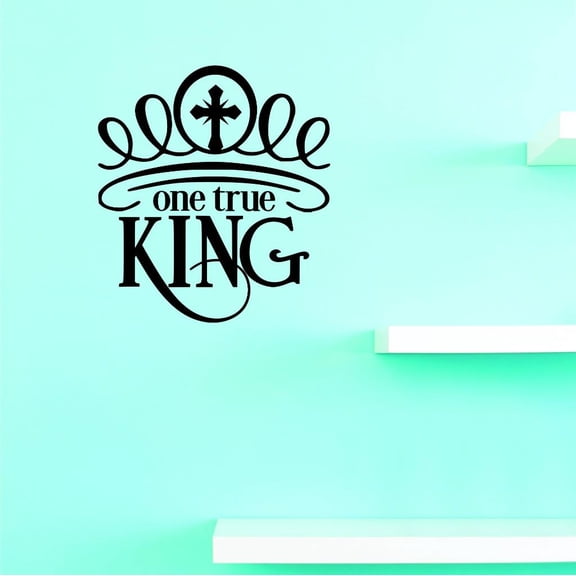 Custom Decals One True King Wall Art Size: 16 X 24 Inches Color: Black