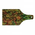thumbnail image 1 of Fall Cutting Board, Vivid Leaves of Fall Colorful Fresh Nature Leafage Change of Seasons Theme Image Print, Tempered Glass Cutting and Serving Board, Wine Bottle Shape, Multicolor, by Ambesonne, 1 of 1