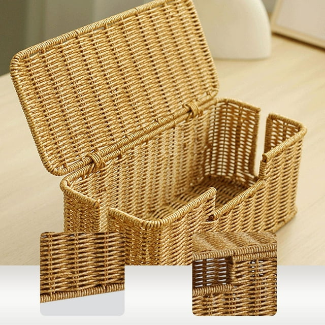 Caja de gestión de cables, organizador de cables para escritorio de oficina, caja de regleta rectangular a prueba de polvo para el hogar, TV y